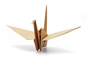 kranich Origami naturpapier