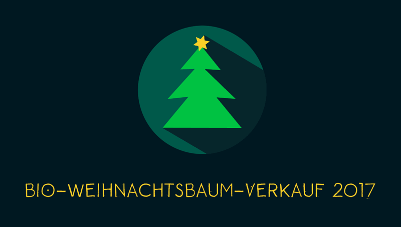Bio-Weihnachtsbaum-Verkauf