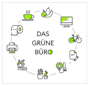 das grüne Büro Illustration