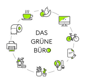 das grüne Büro Illustration