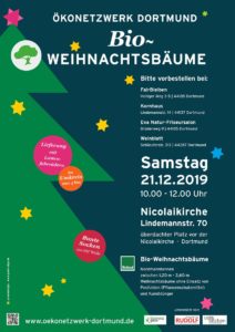 Bioweihnachtsbaum verkauf Plakat